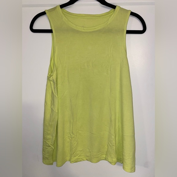 A. New day Neon Green Workout Tank Top - Picture 1 of 2